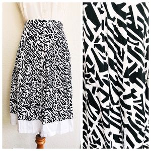 Black and White Skirt
